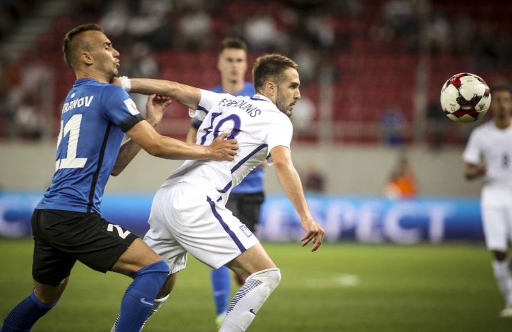 &ETH;&Ntilde;&Iuml;&Ecirc;&Ntilde;&Eacute;&Igrave;&Aacute;&Ocirc;&Eacute;&Ecirc;&Aacute; &ETH;&Aacute;&Atilde;&Ecirc;&Iuml;&Oacute;&Igrave;&Eacute;&Iuml;&Otilde; &Ecirc;&Otilde;&ETH;&Aring;&Euml;&Euml;&Iuml;&Otilde; / &Aring;&Euml;&Euml;&Aacute;&Auml;&Aacute; - &Aring;&Oacute;&Egrave;&Iuml;&Iacute;&Eacute;&Aacute; / WORLD CUP PRELIMINARY / GREECE - ESTONIA (LATO KLODIAN / EUROKINISSI)
