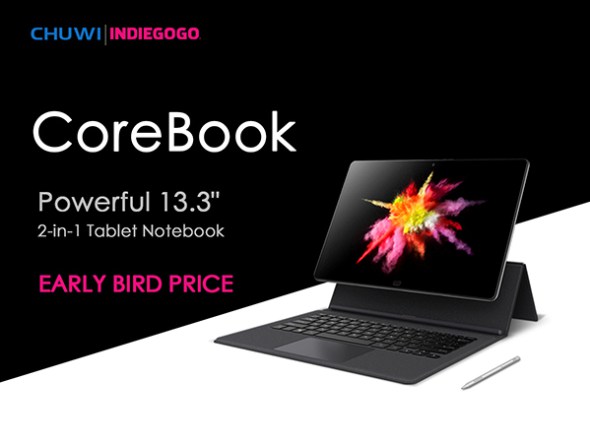 Chuwi CoreBook: Ξεκίνησε η καμπάνια στο Indiegogo για τον ανταγωνιστή του iPad Pro