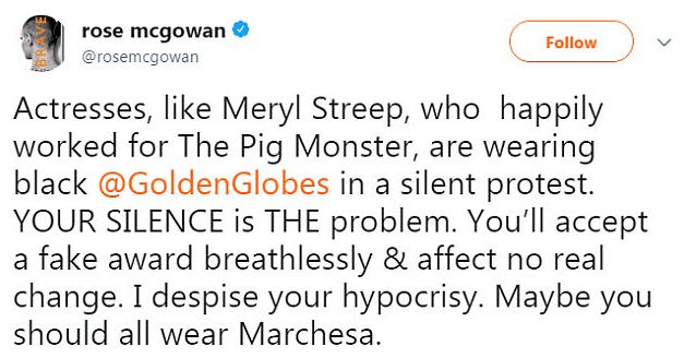Xρυσές Σφαίρες: Η «υποκρίτρια» Meryl Streep απαντά στην επίθεση της ΜακΓκόουαν 1