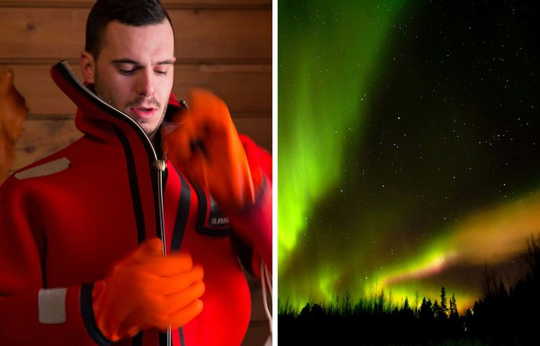 Δείτε το Βόρειο Σέλας επιπλέοντας με ειδική στολή σε παγωμένη λίμνη!