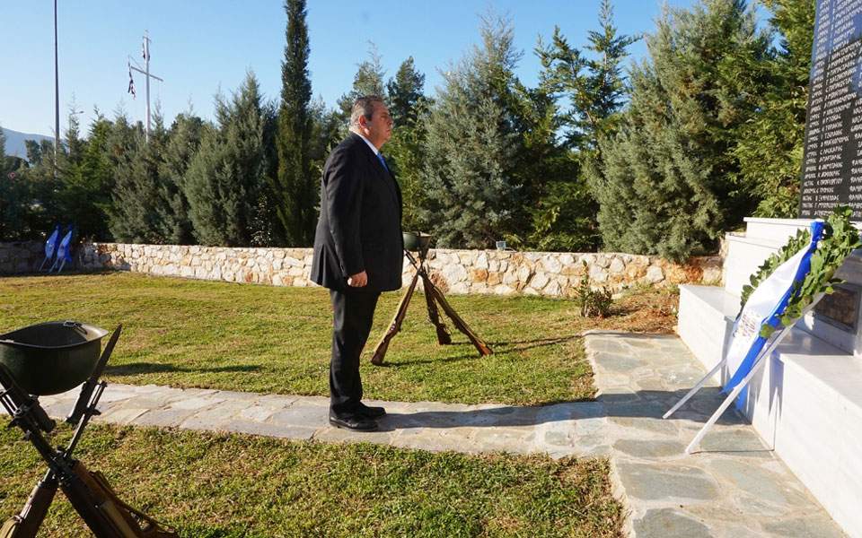 Παρουσία Καμμένου στο μνημόσυνο των ηρωικώς πεσόντων πληρωμάτων ελικοπτέρων του Πολεμικού Ναυτικού