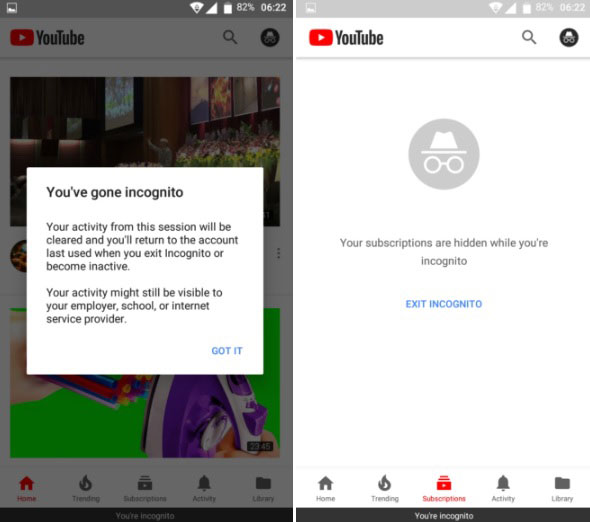 YouTube: Δοκιμές για Incognito mode στην εφαρμογή για συσκευές Android 2