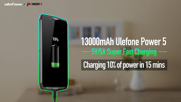 Ulefone Power 5: Δείτε πόσο γρήγορα φορτίζει η μπαταρία των 13000mAh σε πραγματική δοκιμή [Video]