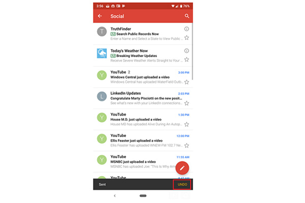 Gmail: Διαθέσιμη η λειτουργία Undo Send και στην εφαρμογή για Android 2