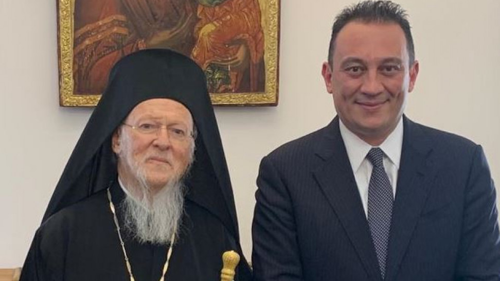 Στο Φανάρι για τα ονομαστήρια του Οικουμενικού Πατριαρχη Βαρθολομαίου ο Κώστας Βλάσης