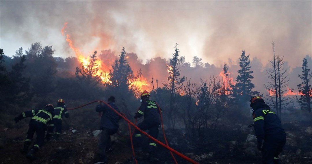 Φωτιά σε δασική έκταση στην περιοχή Κουνινά του Δήμου Αιγιαλείας
