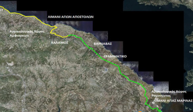 Δρομολογείται ο παραλιακός άξονας Μαραθώνα