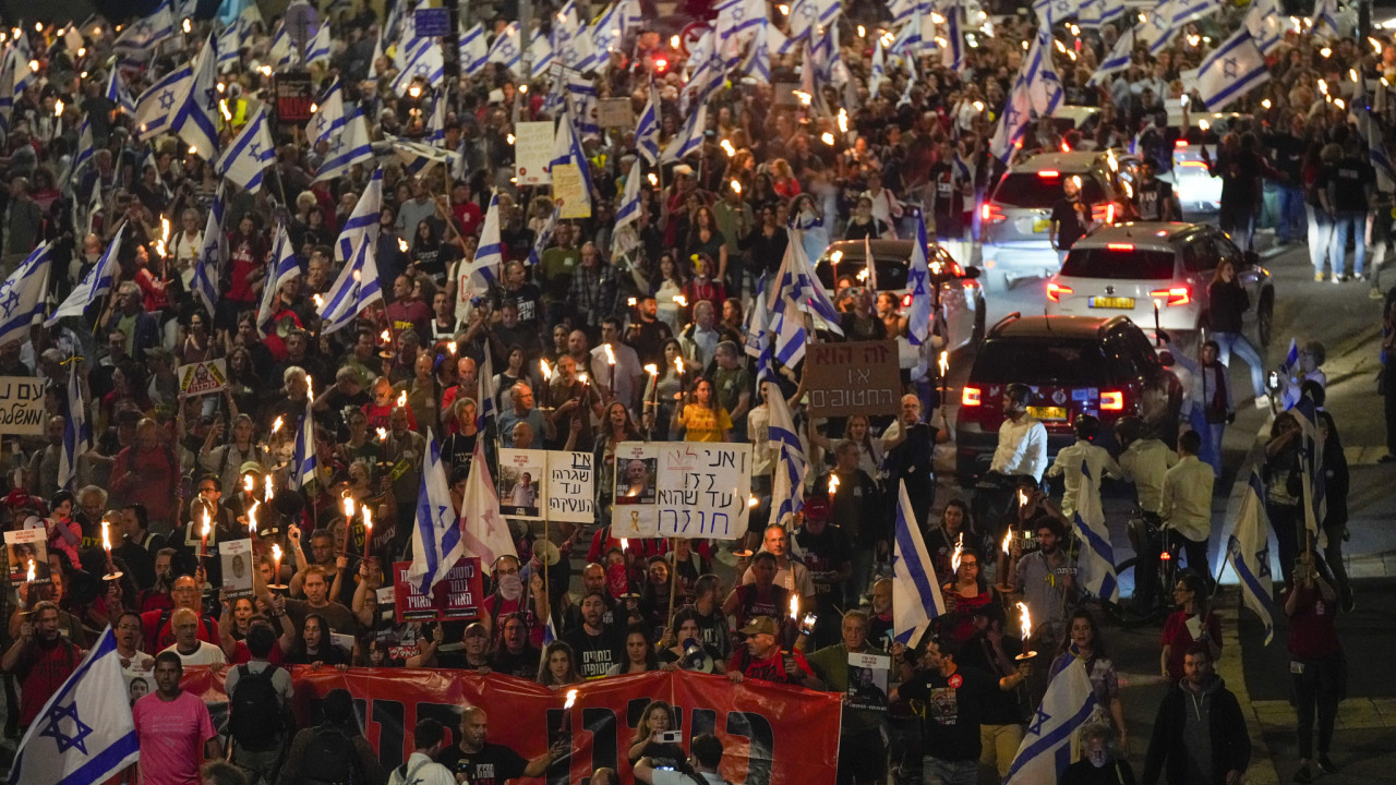 Ισραήλ: Συγκέντρωση έξω από την Κνεσέτ - Ζητούν την παραίτηση Νετανιάχου 1