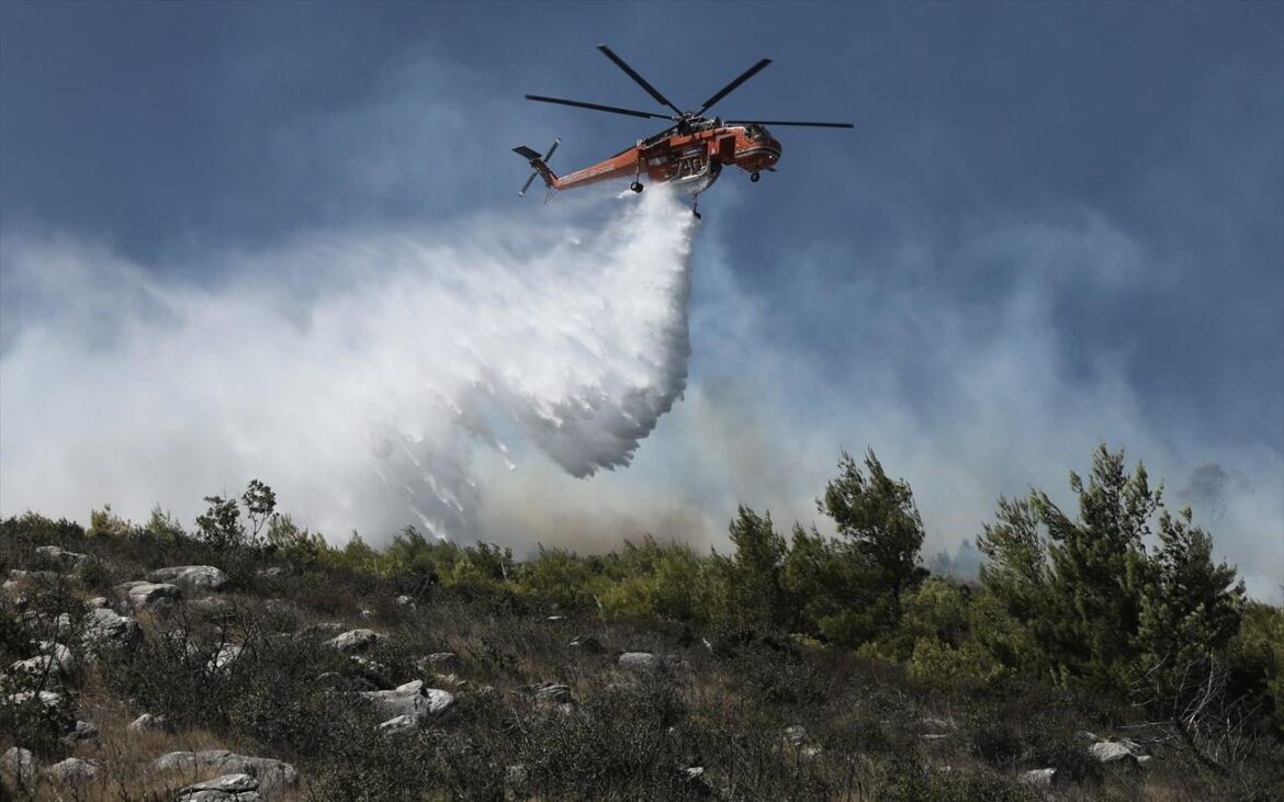 Πυρκαγιά και στο Δίστομο Βοιωτίας