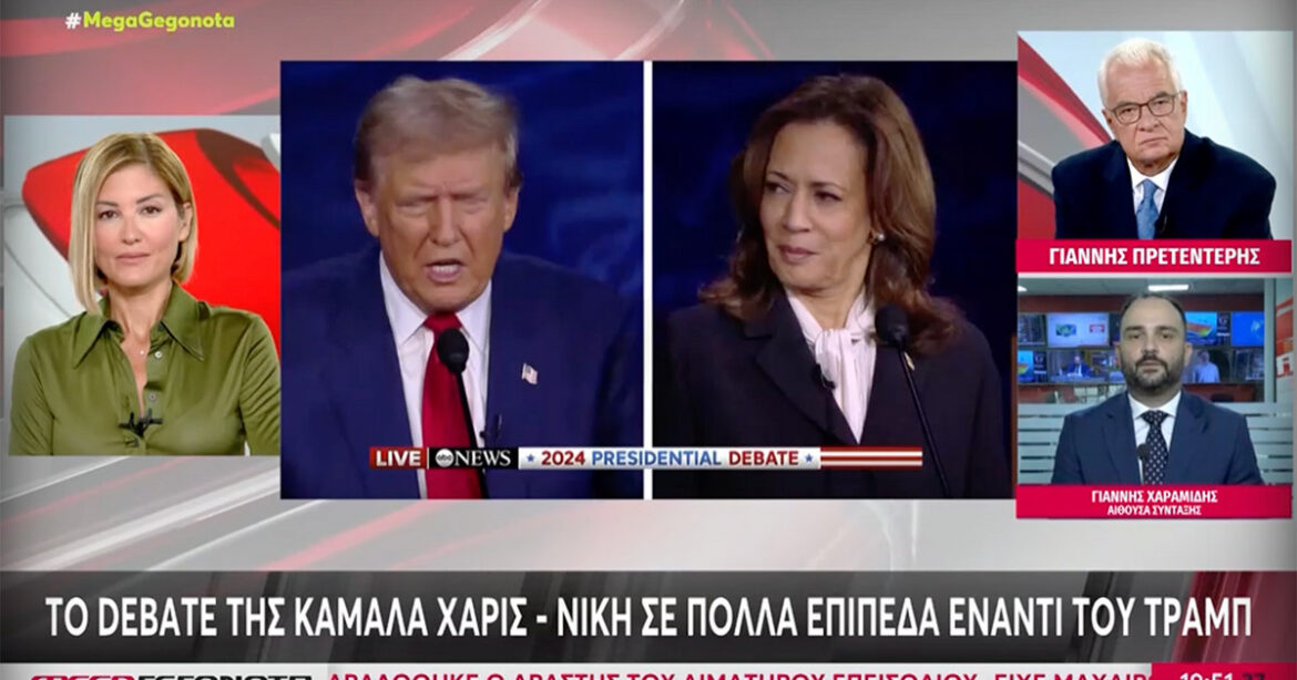 «Ο μεγάλος Τραμπ με το… κιλοτί μαλλί»: Το σχόλιο του Γιάννη Πρετεντέρη για το debate άφησε άφωνη τη Ράνια Τζίμα
